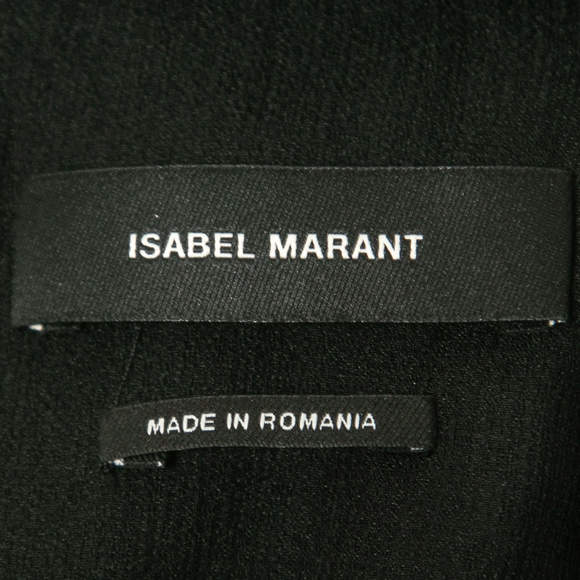 Isabel Marant Black Silk Ruffled Sleeveless Blouse S - Picture 6 of 7